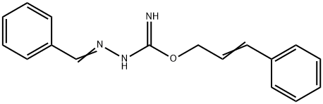 2,3-DIAZA-4-PHENYL-1-(3-PHENYLPROP-2-ENYLOXY)BUTA-1,3-DIENYLAMINE Struktur