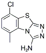 8-CHLORO-5-METHYL[1,2,4]TRIAZOLO[3,4-B][1,3]BENZOTHIAZOL-3-AMINE Struktur