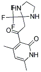 4,6-DIMETHYL-3-{[2-(TRIFLUOROMETHYL)IMIDAZOLIDIN-2-YL]ACETYL}PYRIDIN-2(1H)-ONE Struktur