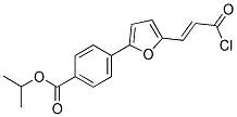 ISOPROPYL 4-(5-[(1E)-3-CHLORO-3-OXOPROP-1-ENYL]-2-FURYL)BENZOATE Struktur