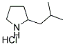 2-(2-METHYLPROPYL)PYRROLIDINE HYDROCHLORIDE Struktur