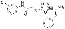 2-[5-(1-AMINO-2-PHENYL-ETHYL)-[1,3,4]OXADIAZOL-2-YLSULFANYL]-N-(3-CHLORO-PHENYL)-ACETAMIDE Struktur