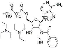 2'/3'-O-(N-METHYL-ANTHRANILOYL)-ADENOSINE-5'-DIPHOSPHATE, TRIETHYLAMMONIUM SALT Struktur