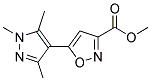 5-(1,3,5-TRIMETHYL-1 H-PYRAZOL-4-YL)-ISOXAZOLE-3-CARBOXYLIC ACID METHYL ESTER Struktur