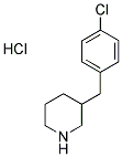 3-(4-CHLOROBENZYL)PIPERIDINE HYDROCHLORIDE Struktur