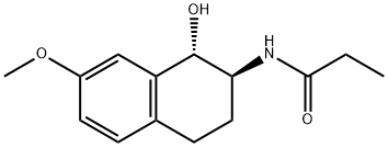 N-[(1S,2S)-1,2,3,4-TETRAHYDRO-1-HYDROXY-7-METHOXY-2-NAPHTHALENYL]PROPANAMIDE Struktur