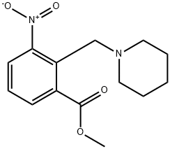 METHYL 3-NITRO-2-(PIPERIDINOMETHYL)BENZENECARBOXYLATE Struktur