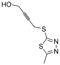 4-[(5-METHYL-1,3,4-THIADIAZOL-2-YL)THIO]BUT-2-YN-1-OL Struktur