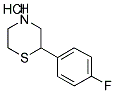 2-(4-FLUOROPHENYL) THIOMORPHOLINE HYDROCHLORIDE Struktur