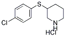 3-(4-CHLOROPHENYLSULFANYL)PIPERIDINE HYDROCHLORIDE Struktur