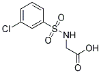 2-([(3-CHLOROPHENYL)SULFONYL]AMINO)ACETIC ACID Struktur