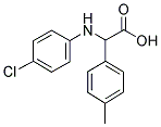 (4-CHLORO-PHENYLAMINO)-P-TOLYL-ACETIC ACID Struktur