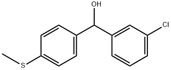 3-CHLORO-4'-(METHYLTHIO)BENZHYDROL Struktur