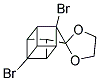 1,4-DIBROMOSPIRO(PENTACYCLO[4.3.0.0(2,5).0(3,8).0(4,7)]NONANE-9,2'-[1,3]-DIOXOLANE) Struktur