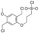 5-METHOXY-2-(3-(CHLOROSULFONYL)PROPOXY)-1,4-XYLENE DICHLORIDE Struktur