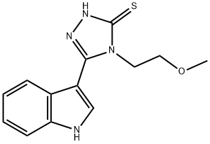 5-(1H-INDOL-3-YL)-4-(2-METHOXYETHYL)-4H-1,2,4-TRIAZOLE-3-THIOL Struktur