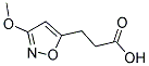 3-(3-METHOXY-ISOXAZOL-5-YL)-PROPIONIC ACID Struktur