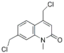 4,7-BIS(CHLOROMETHYL)-1-METHYL-2(1H)-QUINOLINONE Struktur