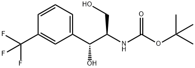 BOC-D-THREO-3-(3-TRIFLUOROMETHYLPHENYL)SERINOL Struktur