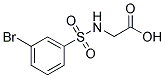 [[(3-BROMOPHENYL)SULFONYL]AMINO]ACETIC ACID Struktur