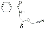 CYANOMETHYL (BENZOYLAMINO)ACETATE Struktur