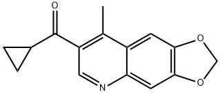 CYCLOPROPYL(8-METHYL[1,3]DIOXOLO[4,5-G]QUINOLIN-7-YL)METHANONE Struktur