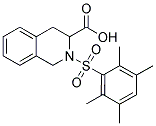 2-(2,3,5,6-TETRAMETHYL-BENZENESULFONYL)-1,2,3,4-TETRAHYDRO-ISOQUINOLINE-3-CARBOXYLIC ACID Struktur