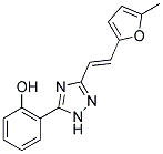 2-{3-[(E)-2-(5-METHYL-2-FURYL)VINYL]-1H-1,2,4-TRIAZOL-5-YL}PHENOL Struktur