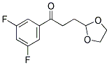 3',5'-DIFLUORO-3-(1,3-DIOXOLAN-2-YL)PROPIOPHENONE Struktur