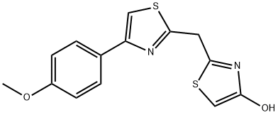 2-([4-(4-METHOXYPHENYL)-1,3-THIAZOL-2-YL]METHYL)-1,3-THIAZOL-4-OL Struktur