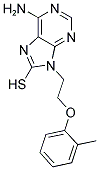 6-AMINO-9-[2-(2-METHYLPHENOXY)ETHYL]-9H-PURINE-8-THIOL Struktur