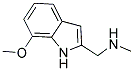 [(7-METHOXY-1H-INDOL-2-YL)METHYL]METHYLAMINE Struktur