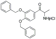 2-AMINO-3',4'-DIBENZYLOXYPROPIOPHENONE, HYDROCHLORIDE Struktur