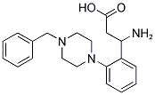 3-AMINO-3-[2-(4-BENZYL-PIPERAZIN-1-YL)-PHENYL]-PROPIONIC ACID Struktur