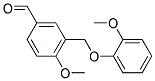 4-METHOXY-3-(2-METHOXY-PHENOXYMETHYL)-BENZALDEHYDE Struktur