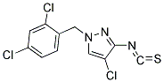 4-CHLORO-1-(2,4-DICHLORO-BENZYL)-3-ISOTHIOCYANATO-1H-PYRAZOLE Struktur