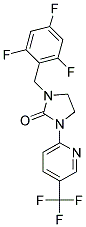 1-(2,4,6-TRIFLUOROBENZYL)-3-[5-(TRIFLUOROMETHYL)PYRIDIN-2-YL]IMIDAZOLIDIN-2-ONE Struktur