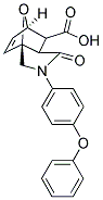 4-OXO-3-(4-PHENOXY-PHENYL)-10-OXA-3-AZA-TRICYCLO[5.2.1.0(1,5)]DEC-8-ENE-6-CARBOXYLIC ACID Struktur