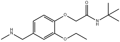 N-(TERT-BUTYL)-2-(2-ETHOXY-4-[(METHYLAMINO)METHYL]PHENOXY)ACETAMIDE Struktur