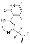 4,6-DIMETHYL-3-[5-(1,1,2,2-TETRAFLUOROETHYL)-2,3-DIHYDRO-1H-1,4-DIAZEPIN-7-YL]PYRIDIN-2(1H)-ONE Struktur