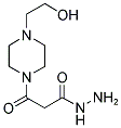 3-[4-(2-HYDROXY-ETHYL)-PIPERAZIN-1-YL]-3-OXO-PROPIONIC ACID HYDRAZIDE Struktur