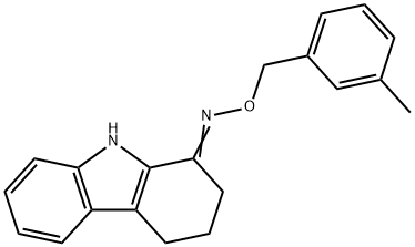 2,3,4,9-TETRAHYDRO-1H-CARBAZOL-1-ONE O-(3-METHYLBENZYL)OXIME Struktur