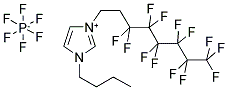 1-BUTYL-1-(3,3,4,4,5,5,6,6,7,7,8,8,8-TRIDECAFLUOROOCTYL)IMIDAZOLIUM HEXAFLUOROPHOSPHATE Struktur