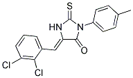 5-(2,3-DICHLORO-BENZYLIDENE)-2-THIOXO-3-P-TOLYL-IMIDAZOLIDIN-4-ONE Struktur