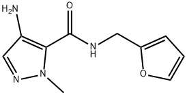 4-AMINO-2-METHYL-2 H-PYRAZOLE-3-CARBOXYLIC ACID (FURAN-2-YLMETHYL)-AMIDE Struktur