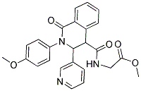 METHYL 2-((2-(4-METHOXYPHENYL)-1-OXO-3-(3-PYRIDYL)-4-2,3,4-TRIHYDROISOQUINOLYL)CARBONYLAMINO)ACETATE Struktur