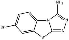 7-BROMO[1,2,4]TRIAZOLO[3,4-B][1,3]BENZOTHIAZOL-3-AMINE Struktur