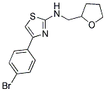 [4-(4-BROMO-PHENYL)-THIAZOL-2-YL]-(TETRAHYDRO-FURAN-2-YLMETHYL)-AMINE Struktur