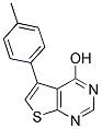 4-HYDROXY-5-(4-METHYLPHENYL)THIENO[2,3-D]PYRIMIDINE Struktur