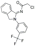 2-CHLORO-N-[2-(3-TRIFLUOROMETHYL-PHENYL)-2,3-DIHYDRO-ISOINDOL-1-YLIDENE]-ACETAMIDE Struktur